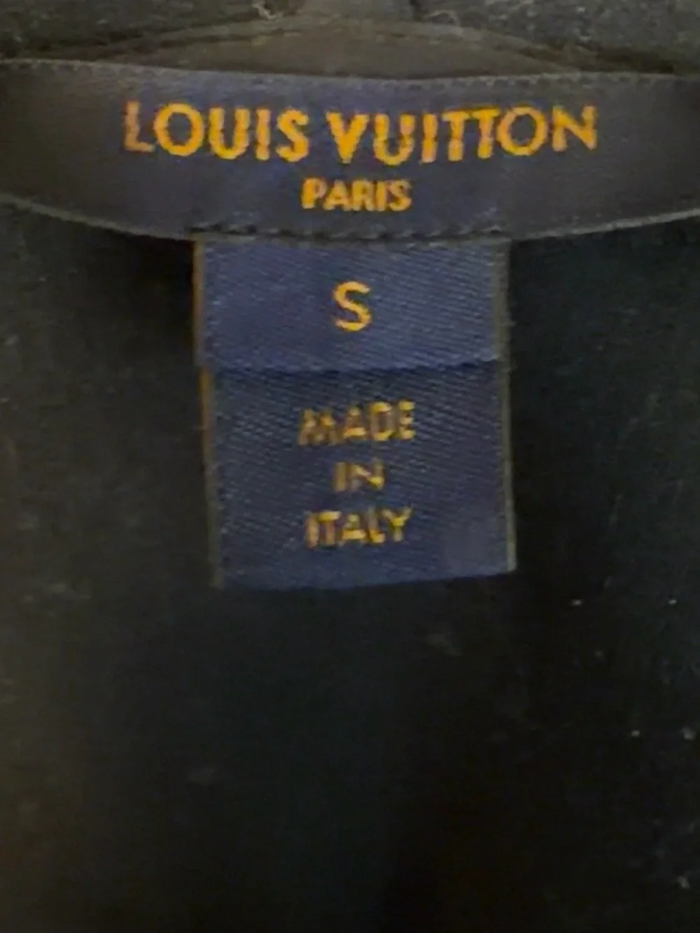 Louis Vuitton Black Hoodie with Silver Zip Pull